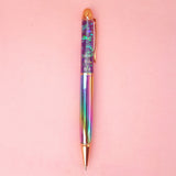 Rainbow Metallic Glitter Ball Pen