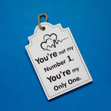 You're not my Number 1 - Plaque