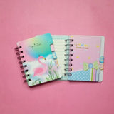 Flamingo Hardcover Pocket Spiral Journal