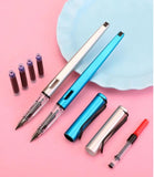 New 2pcs set English & Arabic Calligraphy Fountain Pen
