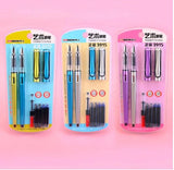 New 2pcs set English & Arabic Calligraphy Fountain Pen