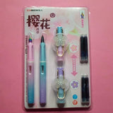 Sakura Fountain Ink Pen Set Of 4 FREE Refills 