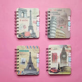 Paris Hardcover Pocket Spiral Journal