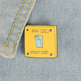 Book On World Off Enamel Pin