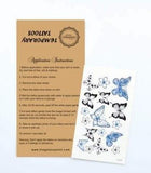 Butterfly & Flowers Temporary Tattoo