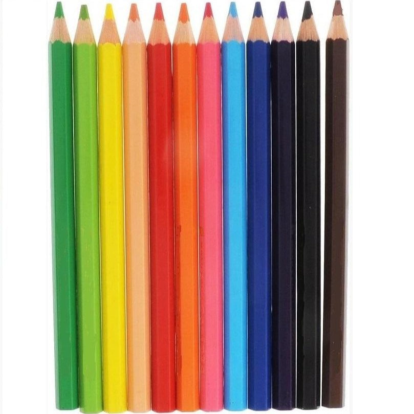 Carioca Jumbo Wooden Colored Pencils Set of 12