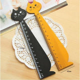 Cat Straight Ruler Wooden