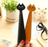 Cat Straight Ruler Wooden