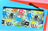 Color Hand Prints Pencil/Pen Pouch