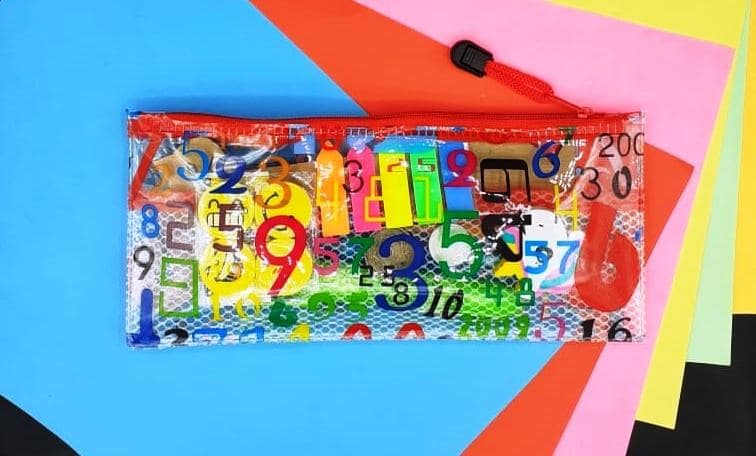 Color-Print-Transparent Pencil/Pen Pouch