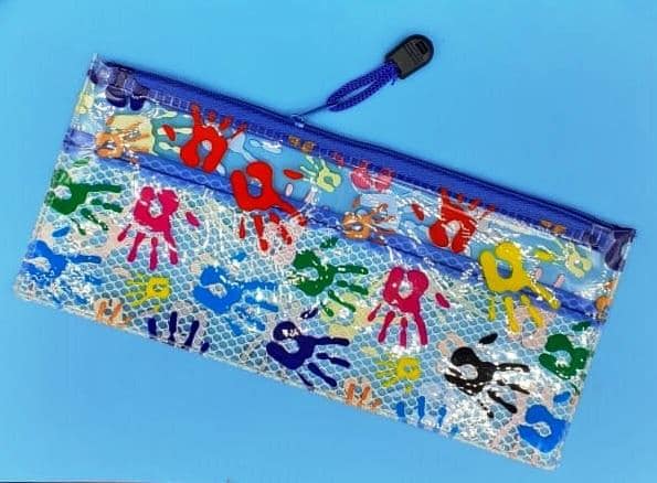 Color-Print-Transparent Pencil/Pen Pouch