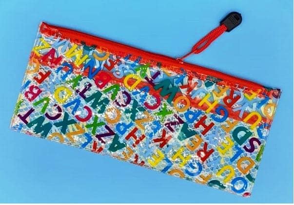 Color-Print-Transparent Pencil/Pen Pouch