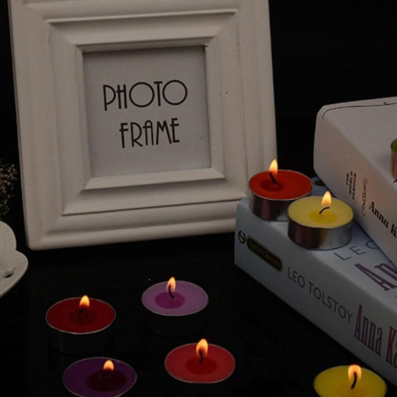 Colored Scented Tealight Aromatherapy Candle Set of 3