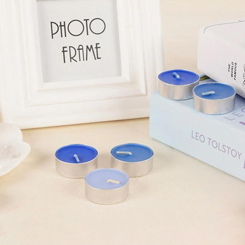 Colored Scented Tealight Aromatherapy Candle Set of 3