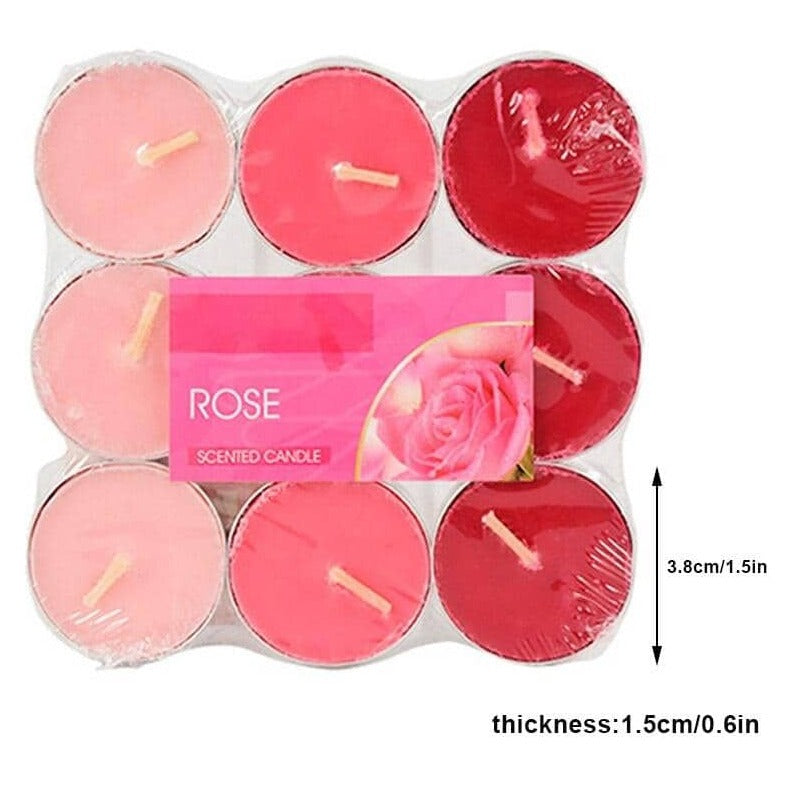 Colored Scented Tealight Aromatherapy Candle Set of 3