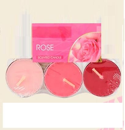 Colored Scented Tealight Aromatherapy Candle Set of 3