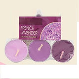 Colored Scented Tealight Aromatherapy Candle Set of 3