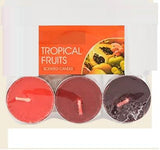 Colored Scented Tealight Aromatherapy Candle Set of 3