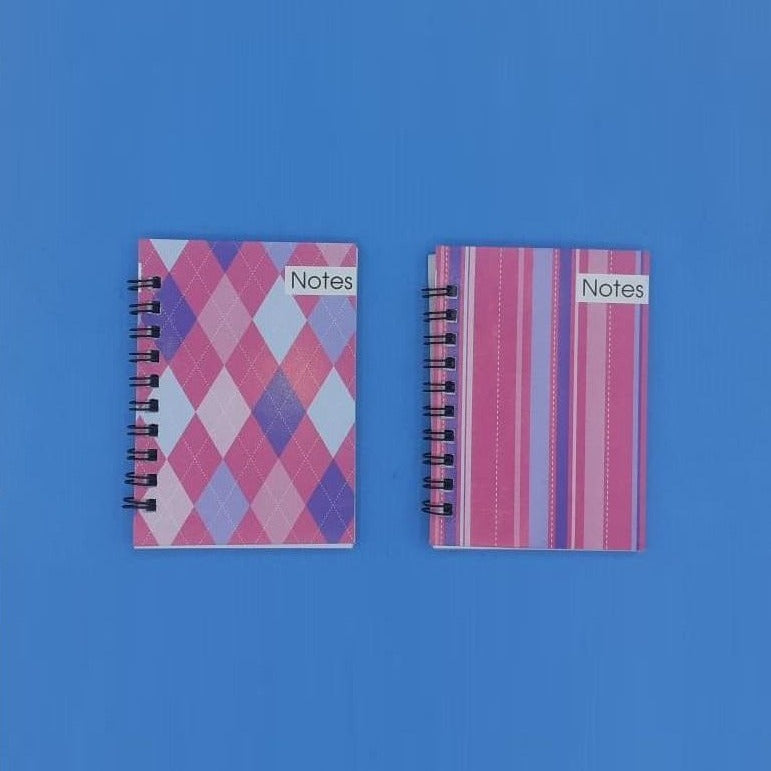 Color Pattern Pocket Spiral Journal