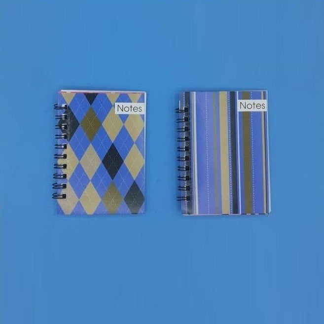 Color Pattern Pocket Spiral Journal