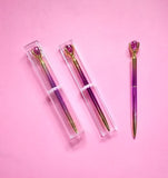 Confetti Metal Globe Ball Pen