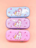 Cute 3D Rainbow Unicorn Star Embossed Pencil Box/Case