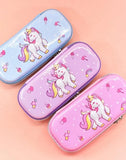 Cute 3D Rainbow Unicorn Star Embossed Pencil Box/Case