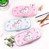 Cute 3D Rainbow Unicorn Star Embossed Pencil Box/Case