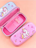 Cute 3D Rainbow Unicorn Star Embossed Pencil Box/Case