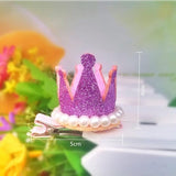 Cute Crown Pearl Crystal Hairpins