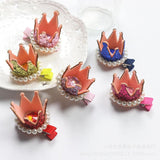 Cute Crown Pearl Crystal Hairpins