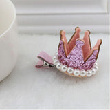 Cute Crown Pearl Crystal Hairpins