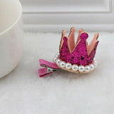 Cute Crown Pearl Crystal Hairpins
