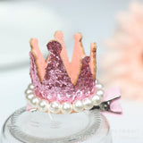 Cute Crown Pearl Crystal Hairpins