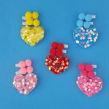 Cute Heart Sequin Hairpins