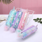 Pompom Unicorn Sequin Pouch