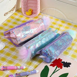 Pompom Unicorn Sequin Pouch