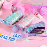 Pompom Unicorn Sequin Pouch
