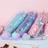 Pompom Unicorn Sequin Pouch