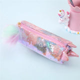 Pompom Unicorn Sequin Pouch
