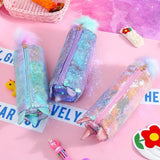 Pompom Unicorn Sequin Pouch