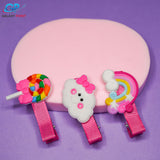 Bows N' Rainbow- Hair Clips