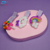 Bows N' Rainbow- Hair Clips