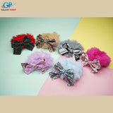 Fluffy Bow - Hair Scrunchie