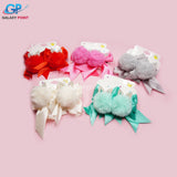 Pompom Cat Bow - Hair Clips
