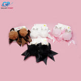 Pompom Cat Bow - Hair Clips
