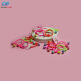 Multi Beads with Diamante - Hair Ties