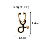 Doctors Stethoscope Metal Enamel Pins