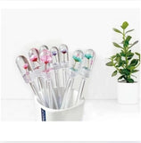 Dried Flowers In Glass Gel Pens