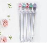 Dried Flowers In Glass Gel Pens